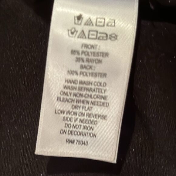 Cynthia Rowley Black Rhinestone Sleeveless Top Size Medium - Picture 9 of 9